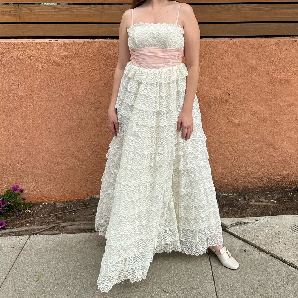 Vintage 1950’s Party Dress Wedding Gown - Picture 5 of 12